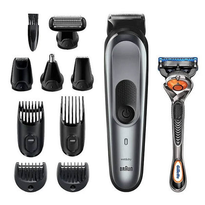 Braun 10-in-1 Trimmer MGK7221 Beard Trimmer for Men Body Grooming Kit